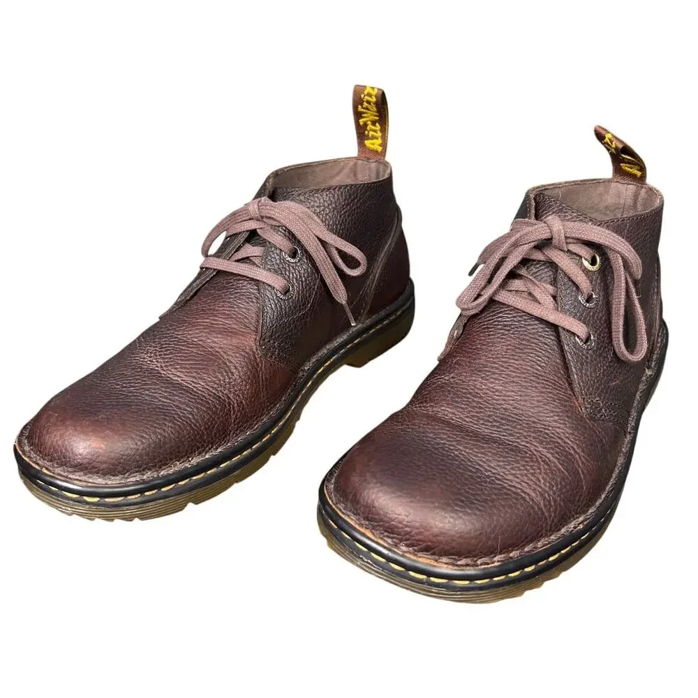 Dr. Martens Unisex Sussex Brown Leather Chukka Boots Size M 10 W 11